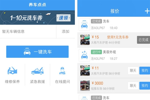 养车服务O2O：养车点点获400万美元A轮融资