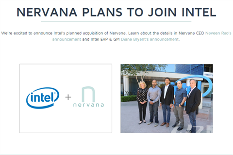 Intel将以3.5亿美金收购深度学习初创公司Nervana